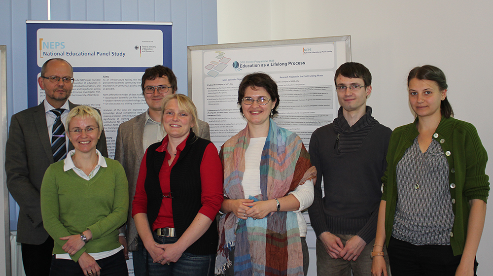 From left to right: Prof. Dr. Hans-Günther Roßbach, Dr. Jutta von Maurice, Dmitry Kurakin, Dr. Michaela Sixt, Valeriya Malik, Dr. Frank Reichert, Ekaterina Pavlenko.