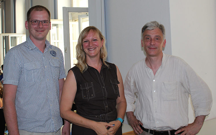 V.l.n.r.: Michael Ruland, Ilona Kellermann, Dr. Michael Bayer.