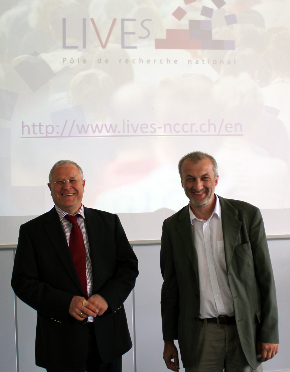 In the photo (from left to right): Prof. Dr. Dr. h.c. Hans-Peter Blossfeld, Prof. Dr. Dario Spini